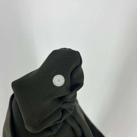 Lululemon Leggings Size 4 Dark Olive Wunder Under Crop High Rise Luxtreme 21" - Picture 7 of 7